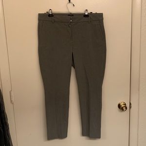 JCrew Ruby crop pants size 14 in gray